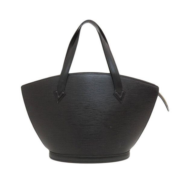 LOUIS VUITTON Black Leather Tote Bag - Picture 1 of 11